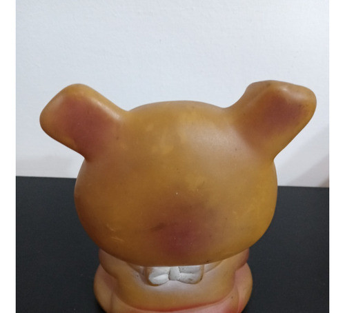 Muñeco Antiguo De Goma Chanchito Con Tenedor Con Chifle 1