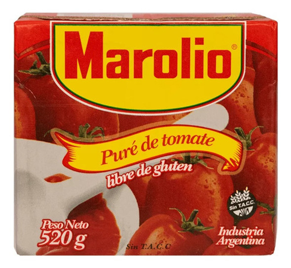 Pack X 3 Pure De Tomate Marolio Doy Pack X 520 Grs. 0
