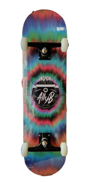 Skate Completo Allyb 8.0 Montado - Tie Dye 1 Skate Completo Allyb 8.0 Montado - Tie Dye 1