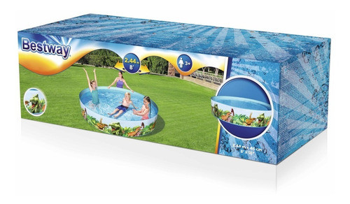 Pileta Monsters Dinosaurios Grande 244x46cm Bestway 1