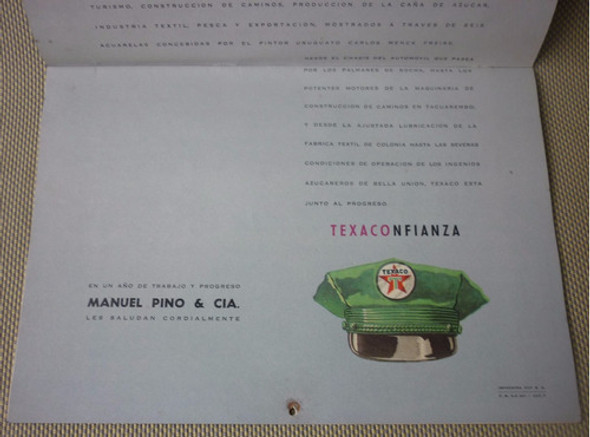 Almanaque Estación  De Servicio Texaco 1964 1