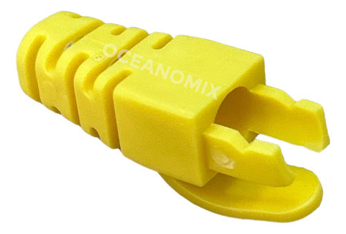 20 Pçs Capa Snap In De Borracha Plug Rj45 Utp Amarelo 1