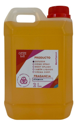 Refill Repuesto Difusor 2 Litros Aroma Premium Gezellig 0