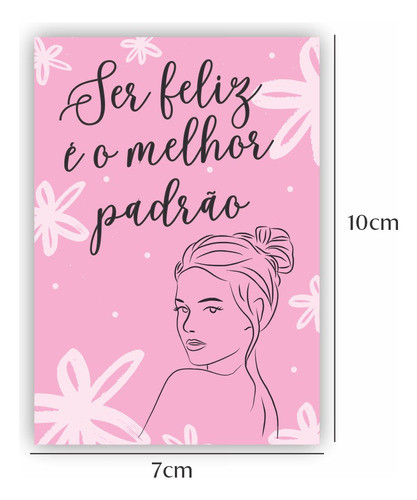 Mini Folheto Motivacional - Ser Feliz É O Melhor Padrão 20un 0