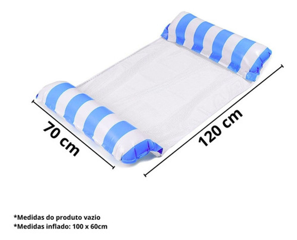 Boia Rede Flutuante 120x70cm Importway Para Piscina 1