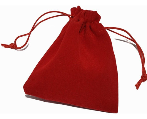 Saquinho De Veludo 10x12 Vermelho Premium 30 Unidades 0