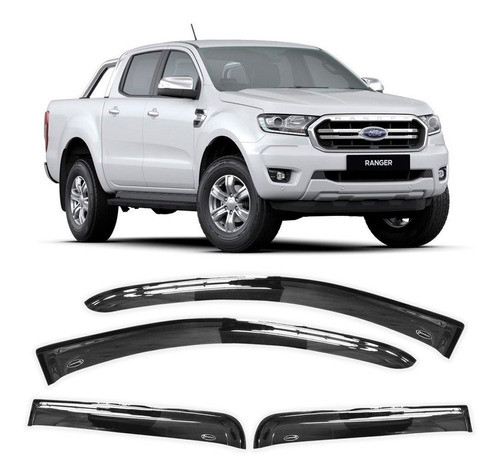 Deflector Ventanilla Ranger 2013 2019 Adhesivo Oriyinall X4 0