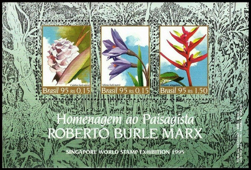 Flores - Burle Marx - Brasil - Hojita Block Mint 0