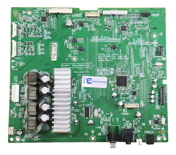Placa Main Som LG Ok75 Ebr85801203 !!!100% Original!!! 0