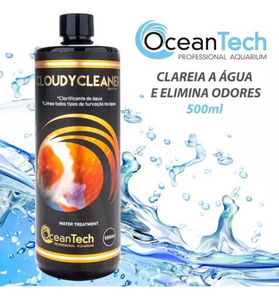 Ocean Tech Cloudy Cleaner 500ml Limpa A Água E Odor Aquário 1 Ocean Tech Cloudy Cleaner 500ml Limpa A Água E Odor Aquário 1