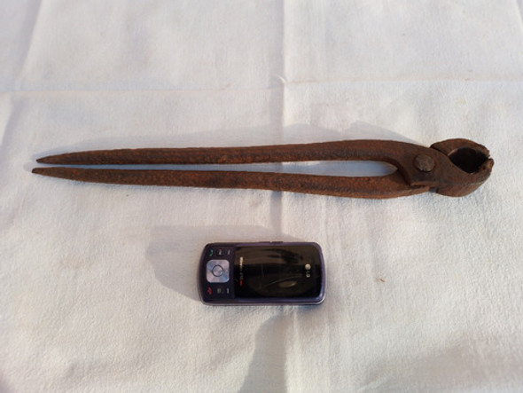 Antigua Pinza D Herro Para La Fragua Yunque Tipo Tenaza 39cm 0