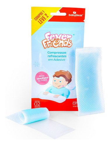 Compressa Refrescante Fever Friends Alívio Da Febre 2 Un 0