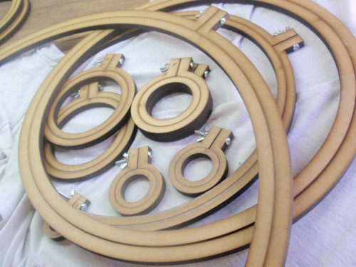 Telar Circular Con Clavos Dorados 22,cm 28cm Y 50cm 1