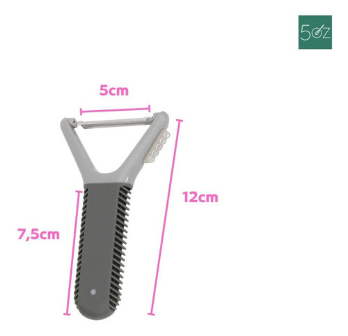 Pelador Pelapapa Con Cester Vegetal Silicona Bicolor 5onzas 1