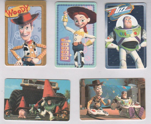 Lote 5 Tarjetas Telefonicas - Serie Toy Story 2 - Año 1999 0