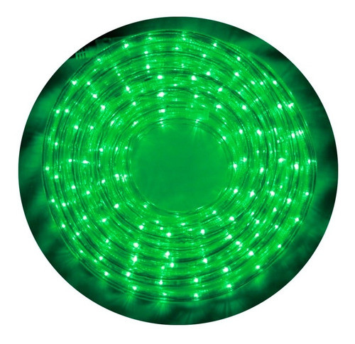 Manguera Led Con Controlador Rollo 5 Metros Tira Verde 0