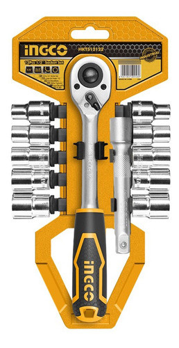 Juego Bocallaves De 10-24mm Cr-v Industrial Ingco Hkts12122 0