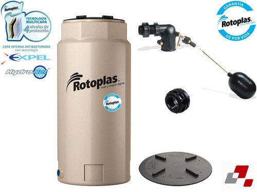 Tanque Rotoplas Slim Delgado 500 Litros 4 Capas + Flotante 1
