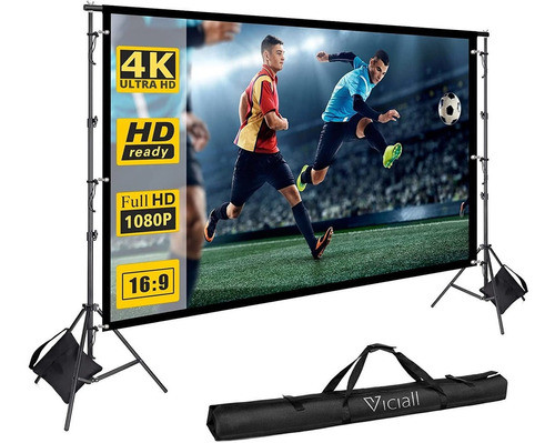 Pantalla De Proyector Con Soporte De 120 Pulgadas 0