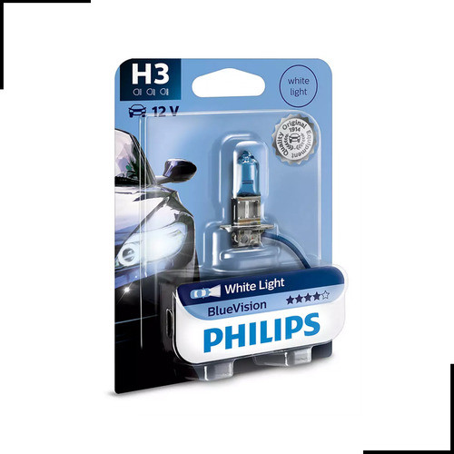 Lâmpada Super Branca Blue Vision H3 Philips (unitário) 0