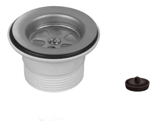 Sopapa Con Rejilla Acero Inoxidable Roscada 1 1/2  Duke 0