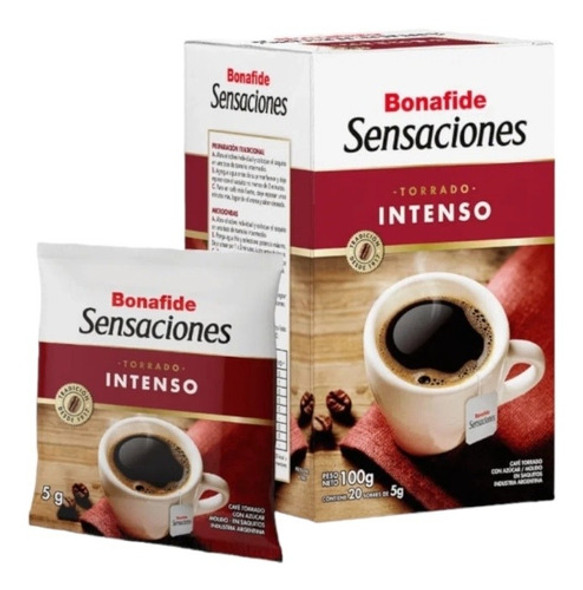 Café Bonafide Sensaciones Intenso De 18 Saquitos  Pack 3u 0 Café Bonafide Sensaciones Intenso De 18 Saquitos  Pack 3u 0
