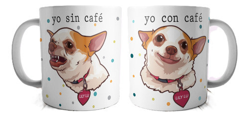Plantillas Tazas Perritos Con Y Sin Café Memes Sublimar T218 0