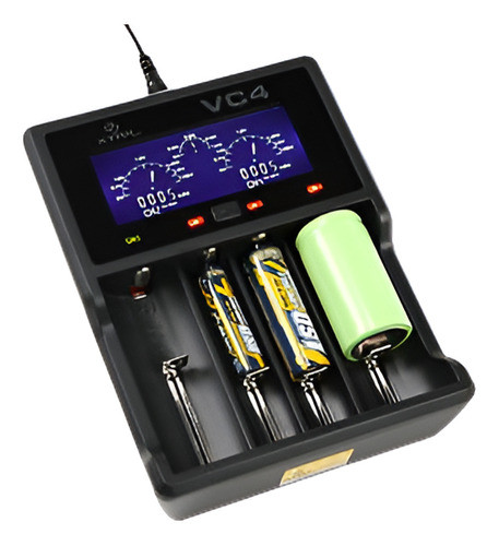 Xtar Rc Vc4 Cargador Para Baterías De Ni-mh/ion-litio (4 Pue 0