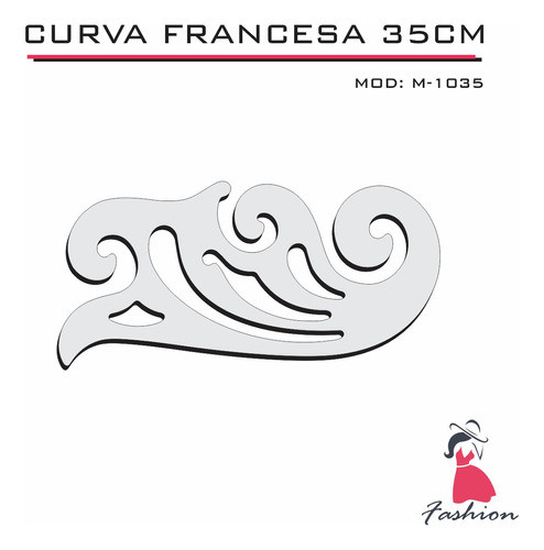 Curva Francesa Alfaiate Corte Costura 1035 Acrílico Fenix 0