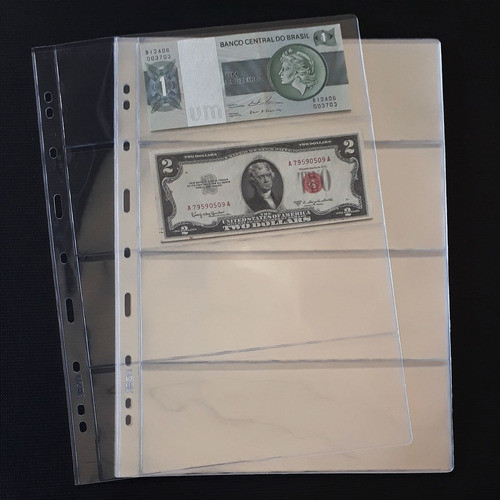 Kit 100 Folhas Cédulas Acetato 4 Div Pccb 32x24cm 1