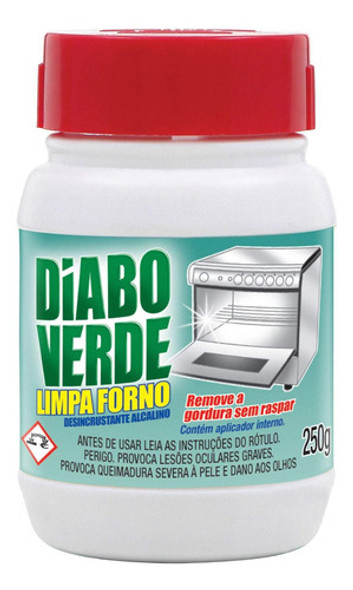 Kit C/ 2 Limpa Forno Tradicional 250g, Diabo Verde 0 Kit C/ 2 Limpa Forno Tradicional 250g, Diabo Verde 0