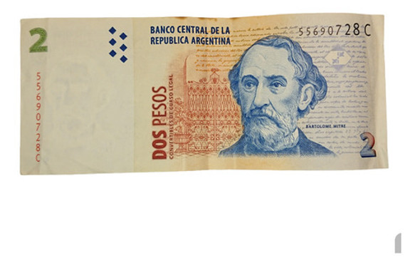 Billetes Argentina Fuera De Circulación $2 0