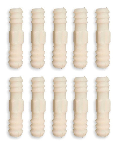 Unión Doble De Pvc De 1/2 Transparente Manguera Cristal X 10 0