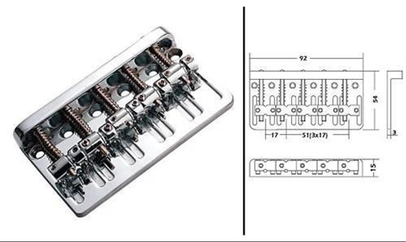 Puente Para Bajo Jazz Bass 5 Cuerdas Macizo Cool Pbjb5-03cr 1 Puente Para Bajo Jazz Bass 5 Cuerdas Macizo Cool Pbjb5-03cr 1