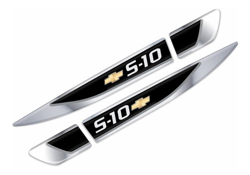 Adesivo Chevrolet Nova S10 Resinado E Cromado Res20 Fgc 1