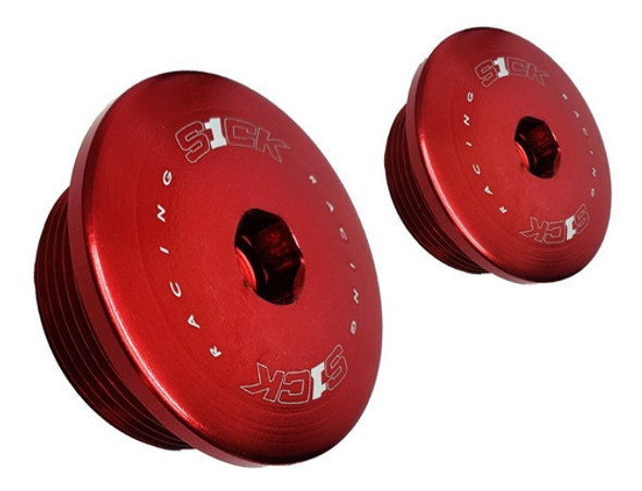 Tapones De Motor Honda Tornado Xr250 Sick Racing Rojos 0