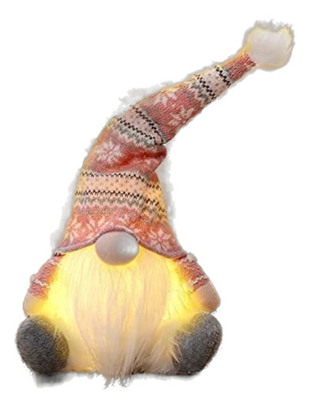 Gnomo De Navidad, Cantante Iluminado Decoración Navideña 0