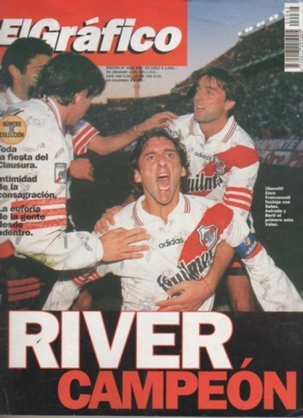 Revista El Grafico Nº 4062 - River Campeon - Año 1997 0