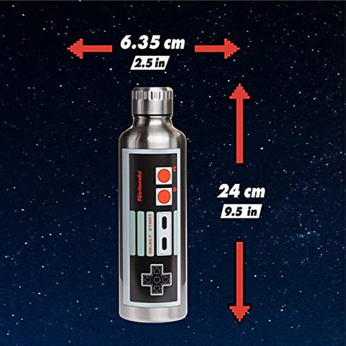 Botella De Agua De Metal Paladone Nes, Normal, Multicolor 1