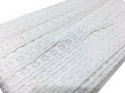 Puntilla De Algodón De 18mm X 27,42 Metros Blanco/crudo 0