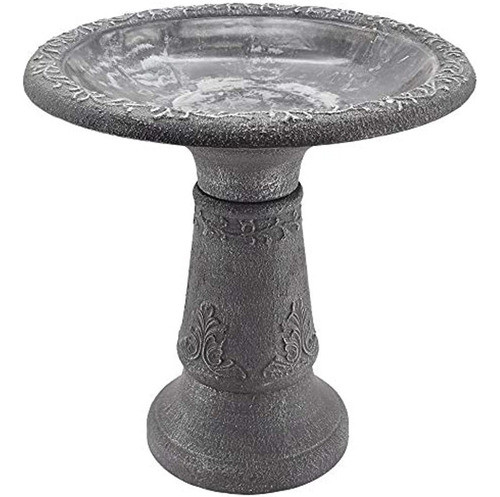 Arcadia Garden Products Bb05 Stone Fiberclay Birdbath 19.5x1 0