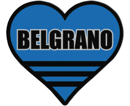 Parche Termoadhesivo Corazon Belgrano De Cordoba 0