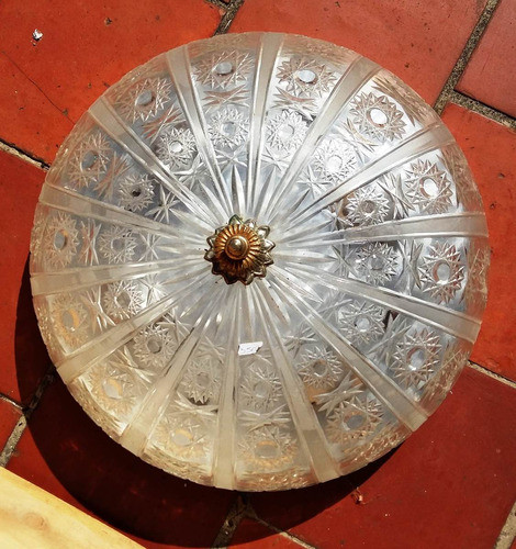Plafón De Techo Cristal Tallado - La Casa De Honduras (3502) 0