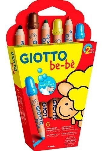Lápices Giotto Bebé X 6 - 6 Colores 0