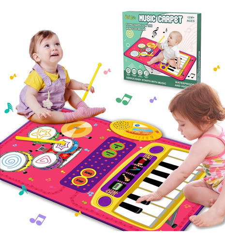 Piano Musical Para Niñas De , Teclado Y Batería 0