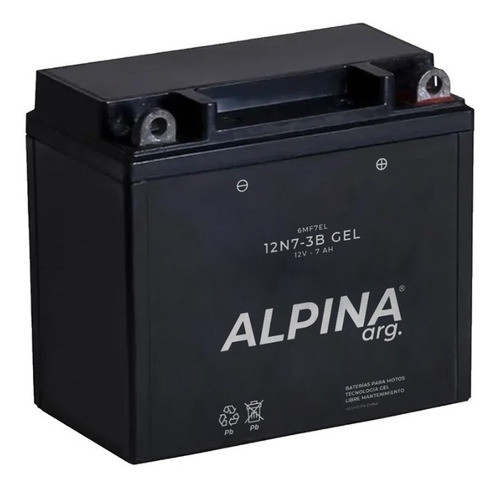 Bateria Alpina 12n7-3b Gel Libre De Mantenimiento - Sti 1