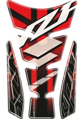 Protector Tanque Moto Puig Wings Rojo Yamaha R1 R3 R6 0