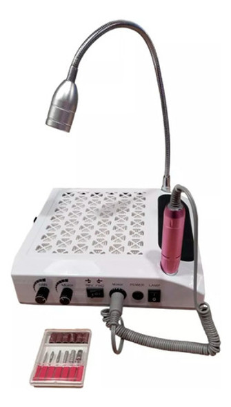 Set Torno 30000rpm Profesional 4en1 Lampara Extractor Polvo 0