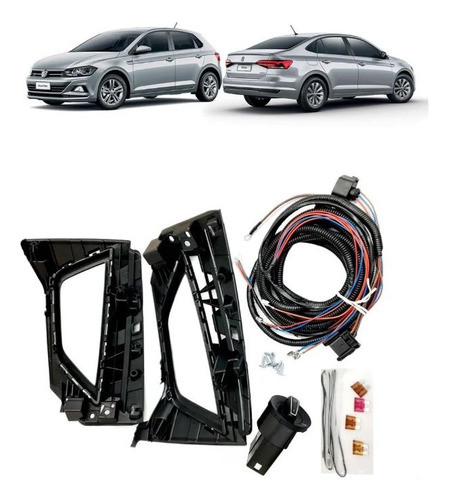 Kit De Peças Para Farol Milha Polo Virtus 6ea052186a Orig Vw 0