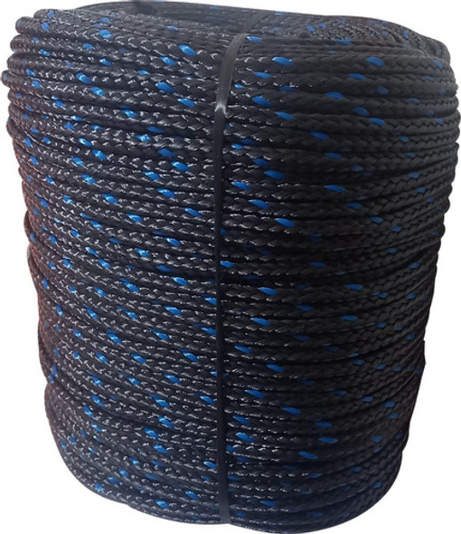 Corda Trançada Pet 08mm Preta/azul 317m 1